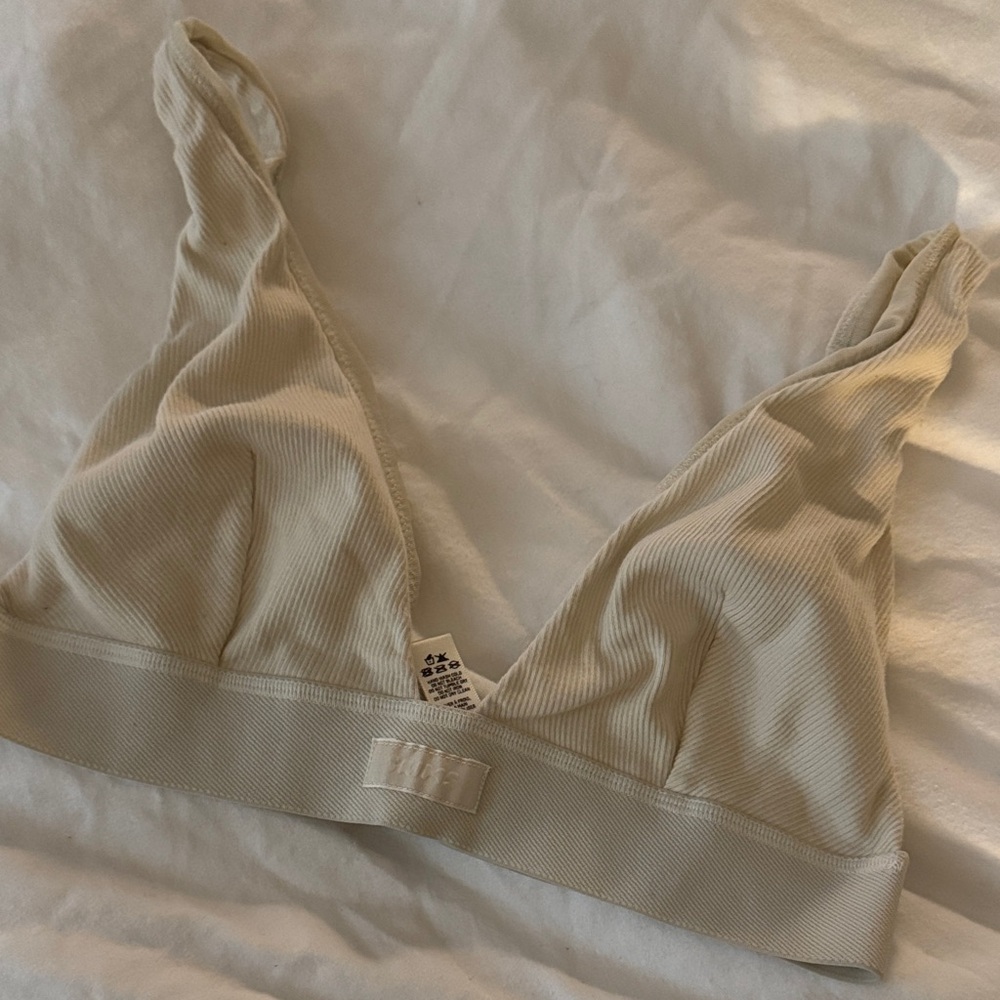 SKIMS Tan Ribbed Bralette